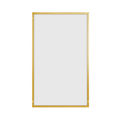 Gold 35" x 59" Full Length Mirror Aluminum Alloy Thin Frame HD Imaging Wall Mounted Rectangular Full Body Mirror