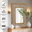Miroir mural rustique en bois massif-19947435