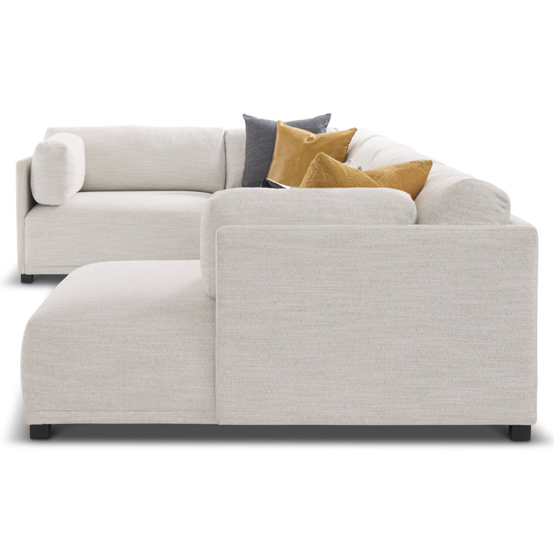 Bernhardt Parker 5-Piece Fabric Sectional, Right Hand Facing