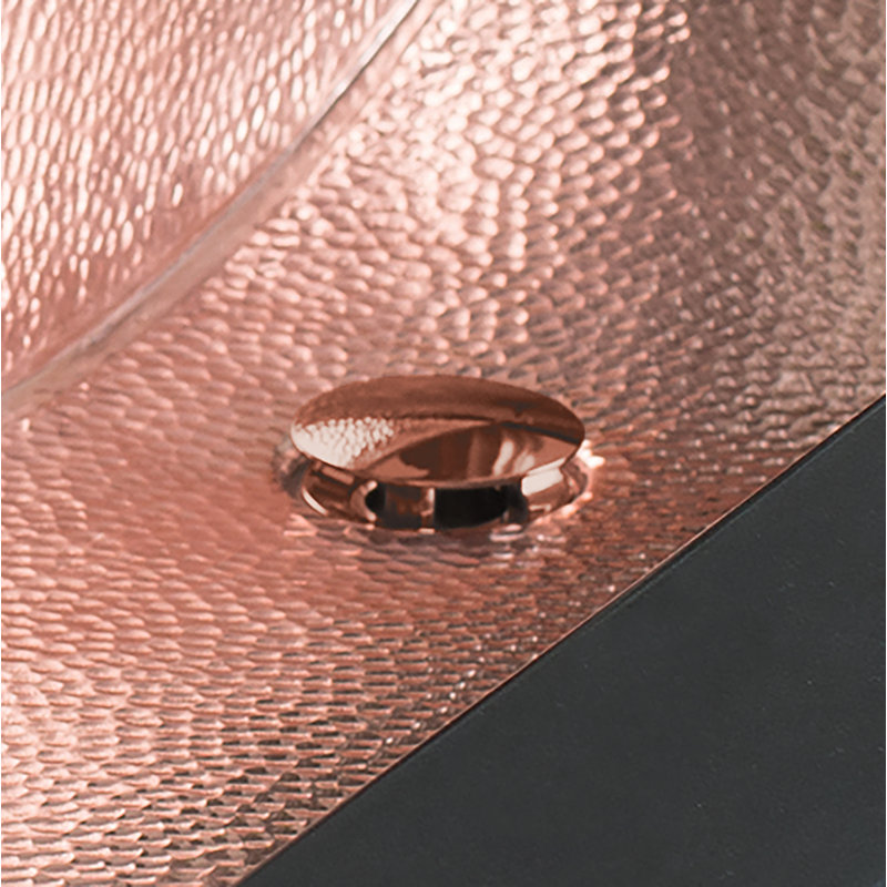 Dome 1.5" Drain Stopper Bathroom Sink Drain, Polished Copper