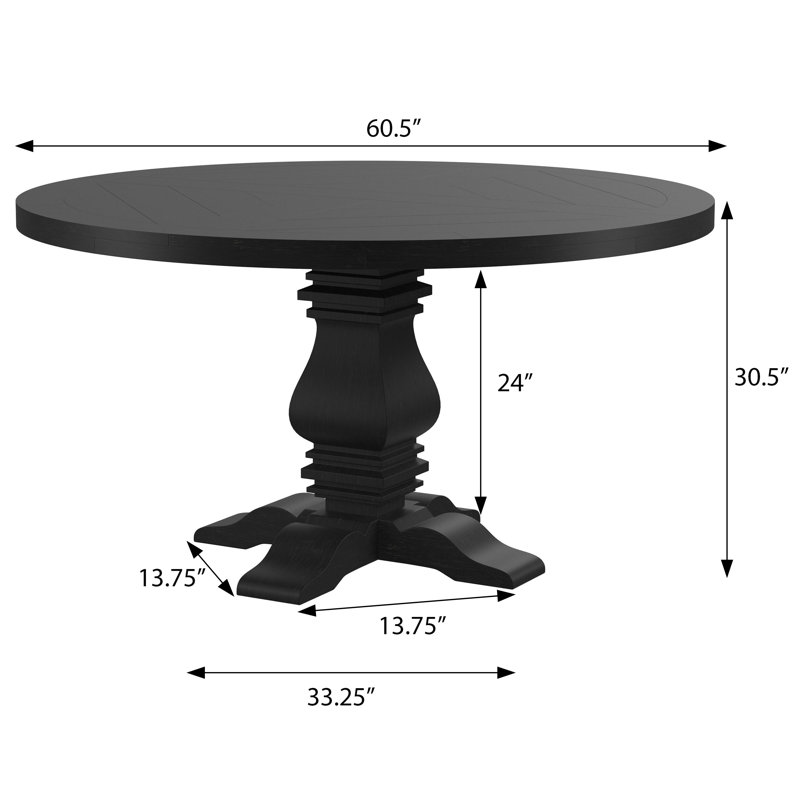 Table de salle à manger noire