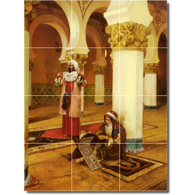 36" x 48" Ceramic Painting Decorative Mural Tile 12" x 12"