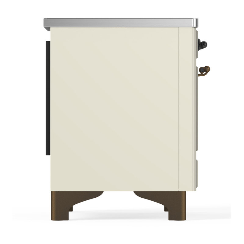 Majestic III Series 36 Inch Induction Range with 6 Induction Elements in Matte Graphite (Chrome Trim), Burnished