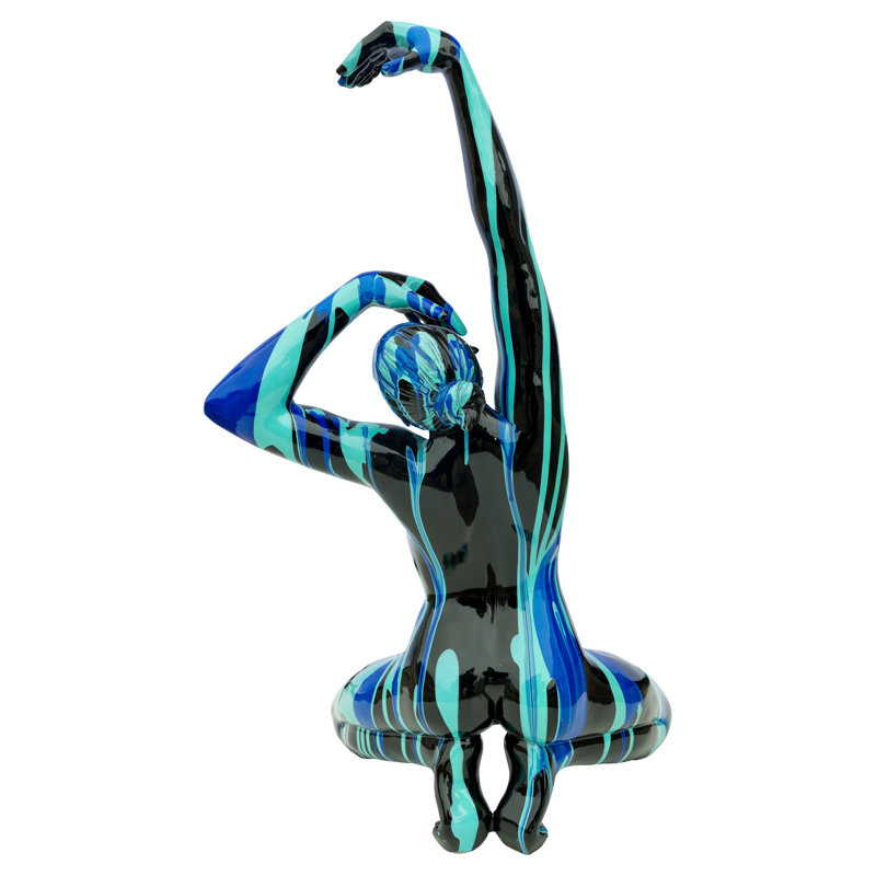 Wurley People Statue, Blue/Black