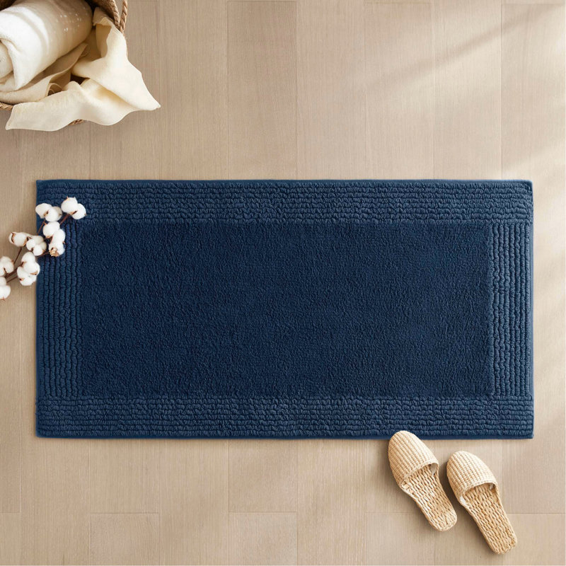 1 tapis de salle de bain réversible 100% coton 3000 g / m² touffeté 3000 g / m², Tapis de couloir 2 pi x 6 pi