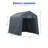 6x6 FT Portable Outdoor Storage Shed with 2 Roll-Up Zipper Doors & Vents, 240G Heavy-Duty Shelter Waterproof PE Tarp-124110629