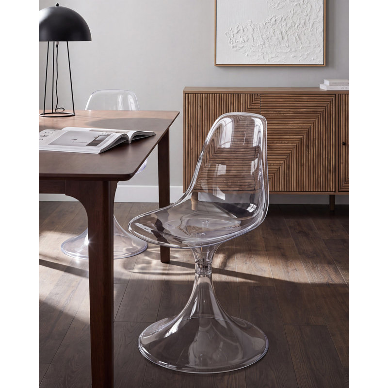 Set of 2 Dining Chairs CLARKSVILLE Transparent