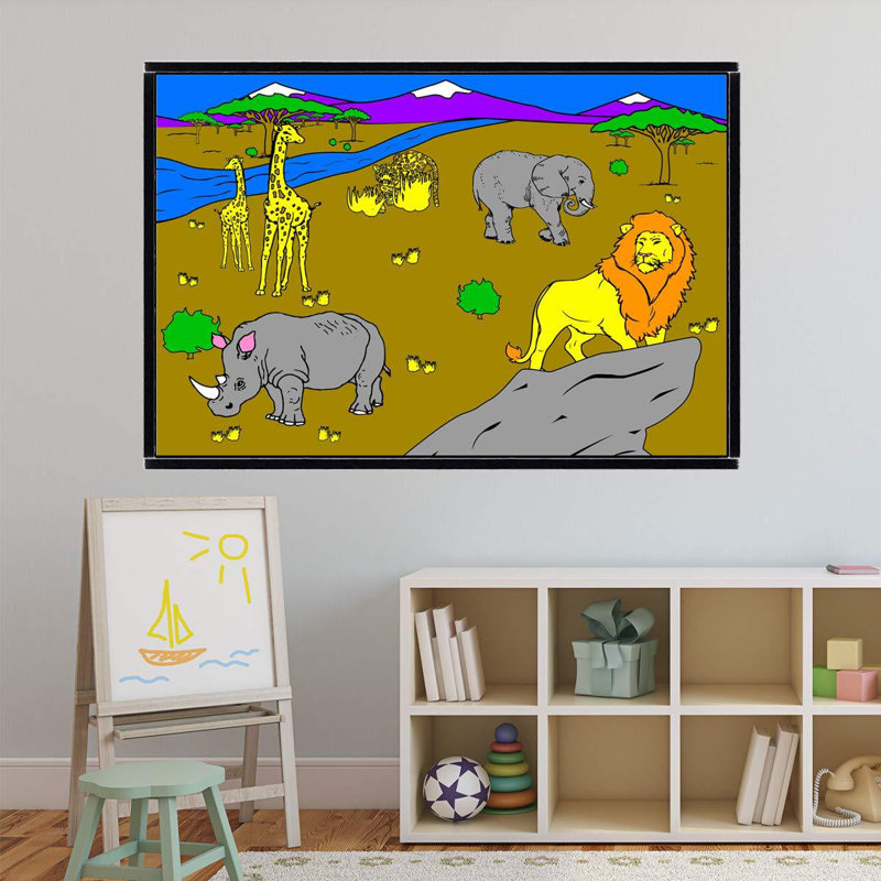 Décalcomanie pour tableau blanc à effacement sec, H 32 po x l 48 po