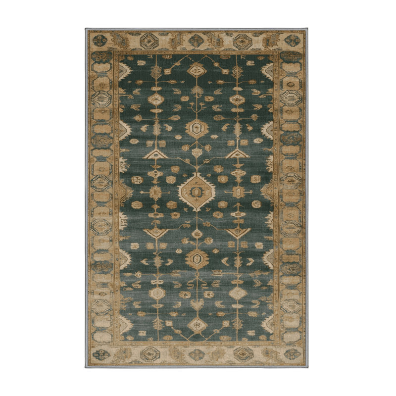 Machine Washable Overdyed Brown Area Rug, Rectangle 5' x 8'