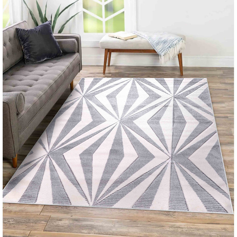 Allyza Geometric Area Rug, Rectangle 200 x 290 cm