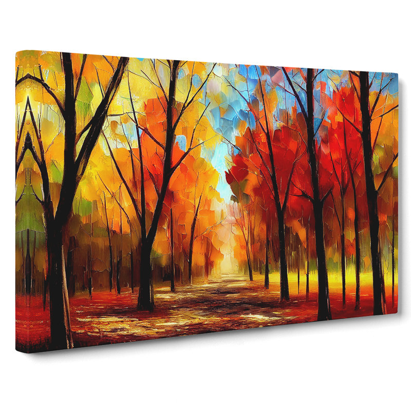 Amazing Autumn Forest Vol.2 - Wrapped Canvas Print, 35cm H x 50cm W x 3cm D