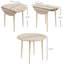 Petite table de cuisine 35 po, abattant rabattable, pieds en bois massif, chêne, optimise l'espace de 35 po pliant pour les espaces, chêne, s'adapte à un décor moderne