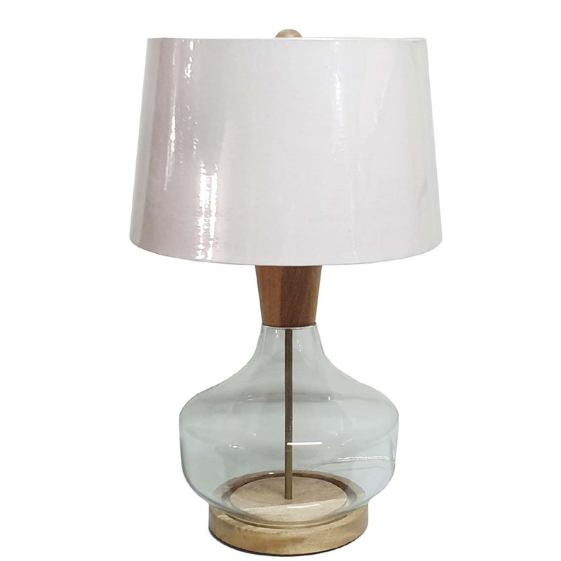 Lampe de table transparente 24 po Valentino