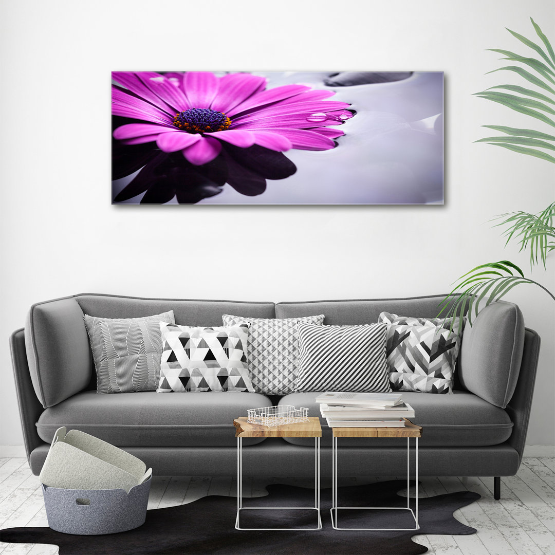 Gerbera - Ungerahmte Fotografie auf Leinwand