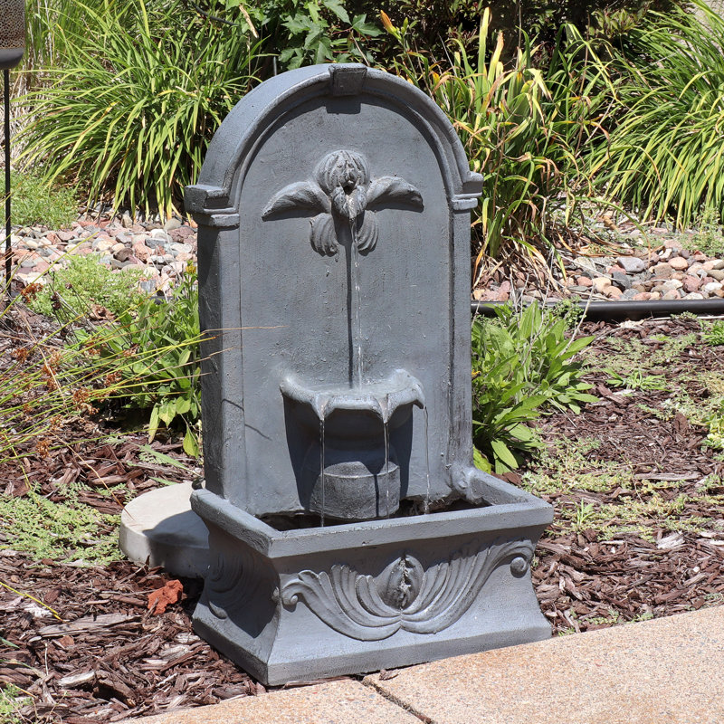 Turgay GFRC Weather-Resistant French-Inspired Outdoor Water Fountain