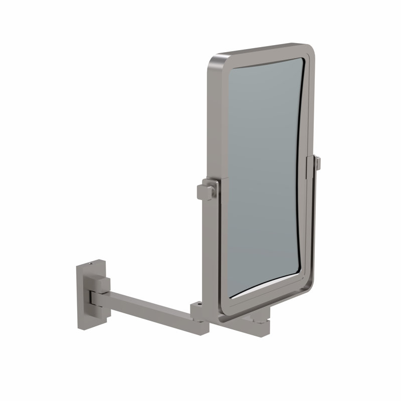 Aluminium Rectangle Mirror, Brushed Nickel