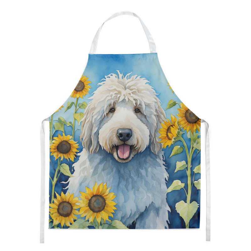 Tablier Komondor en tournesols