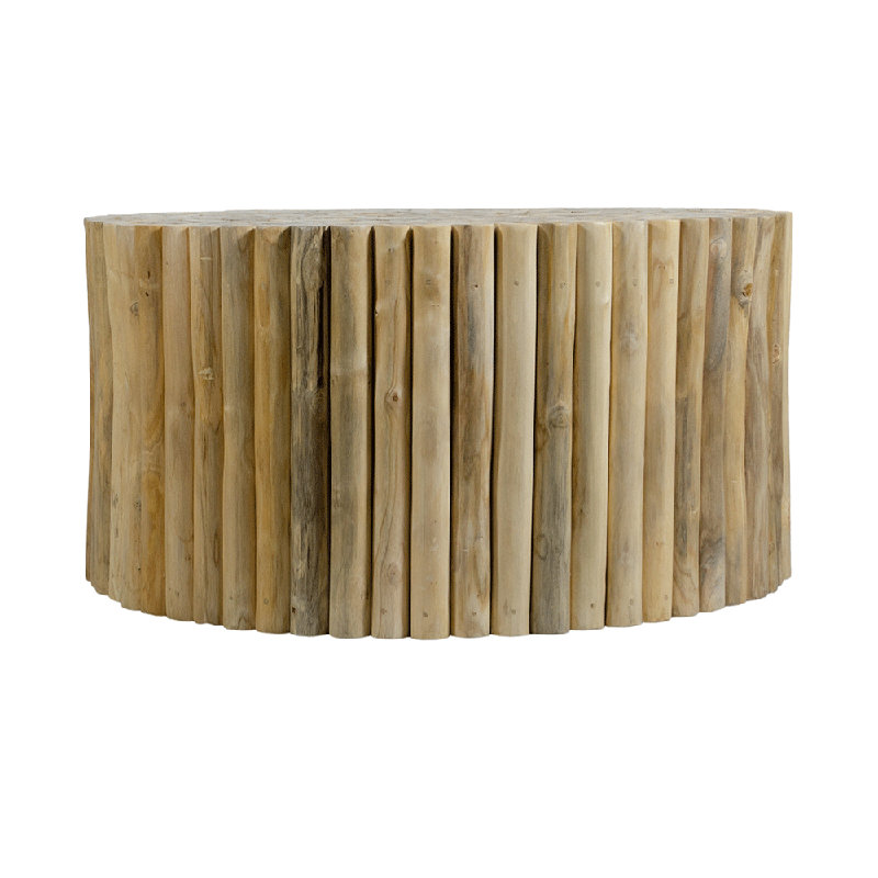 Table basse en bois de teck D31.5 "