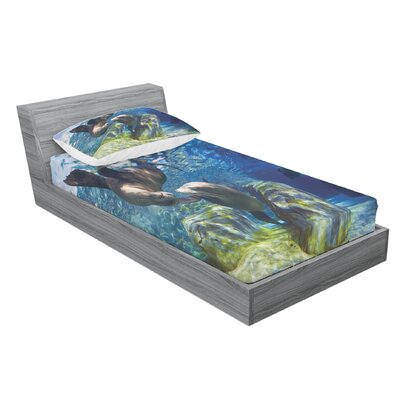 Sea Animals Sheet Set -  Ambesonne, bswpil_17280_twinxl