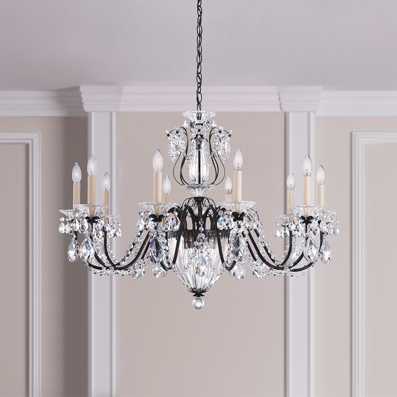 Bagatelle 13 - Light Glass Chandelier, Spectra , Etruscan Gold