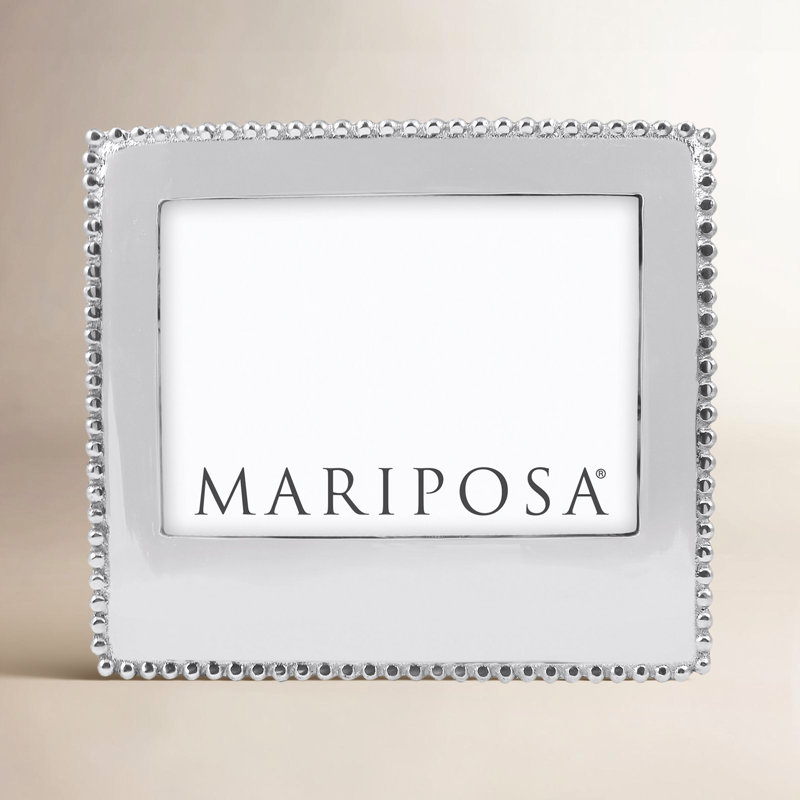 Statements Silver Metal Beaded Picture Frame
