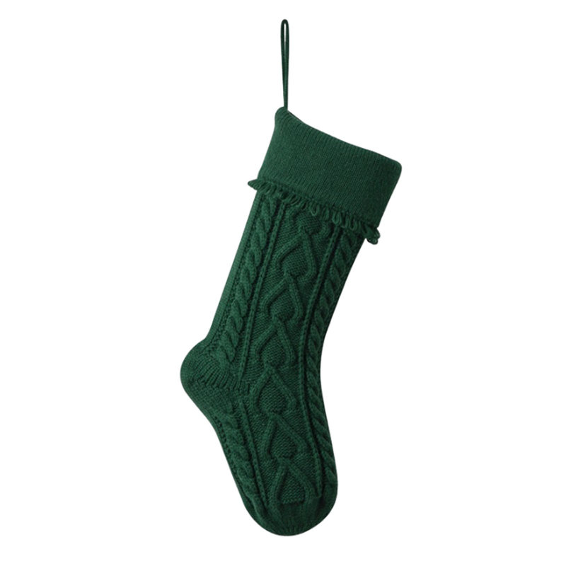 Chaussettes de Noël à tricoter, Green