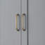 Church Strett Removable Two-Door Wall Cabinet with Adjustable Shelves and Open Lower Shelf for Bathroom Storage