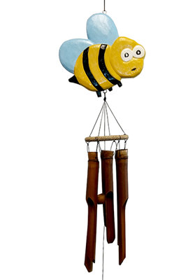 Carillon à vent en bambou abeille trice