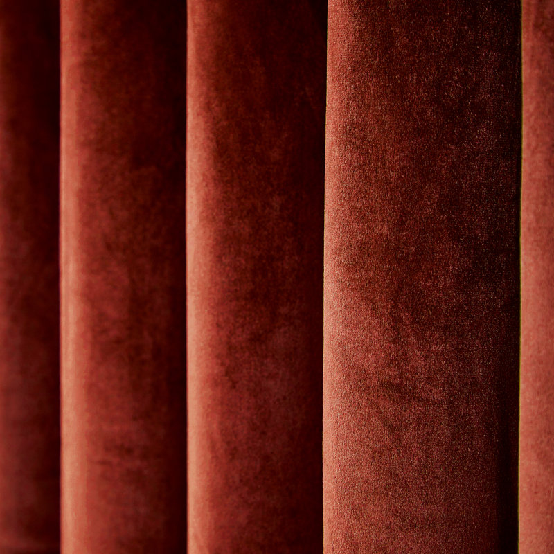 Escala Lined Curtains 66X54''sage, 228cm Width x 228cm Drop, Copper