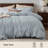 Bedsure 100% Washed Cotton Duvet Cover Queen Set - Minimalist Cotton Beding Set For All Season（set of 3）-106246591-125402759