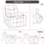 Fauteuil inclinable électrique en similicuir Adavia-370202677