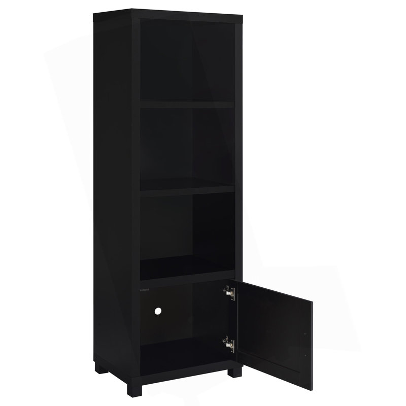 Tour média noire à 3 tablettes