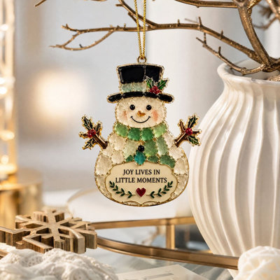 Décorations de Noël en verre de mer, décorations de Noël avec bénédiction