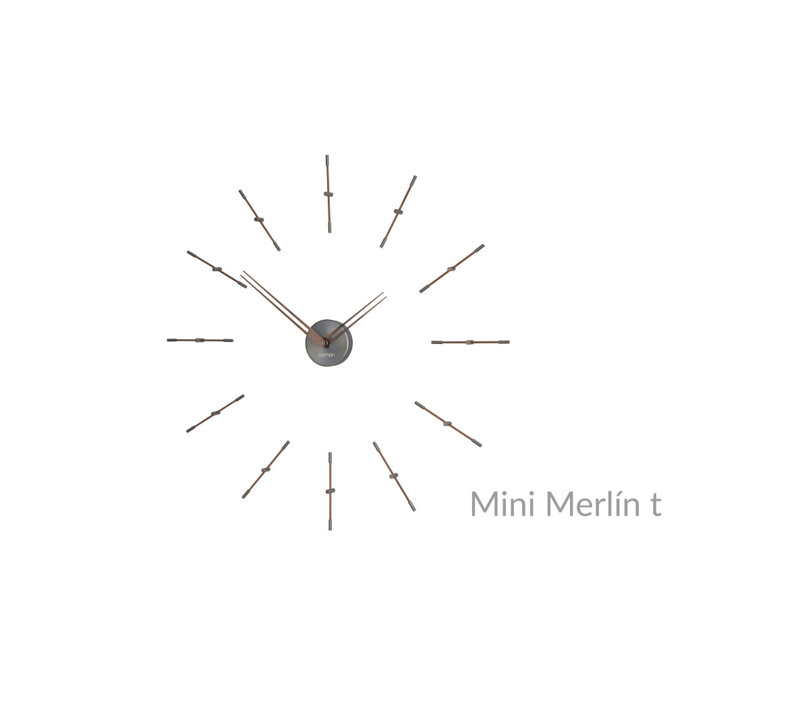 Merlin Wall Clock, Graphite