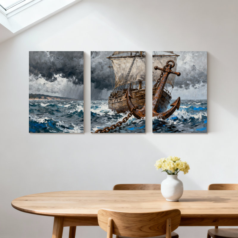 Ensemble de 3 impressions murales sur toile, H 30 po x l 60 po