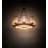 16 - Light Dimmable Wagon Wheel Chandelier
