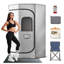 Tente portative de sauna à vapeur pleine grandeur avec cuiseur à vapeur 3l 1500w, chaise et télécommande