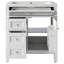 Meuble-lavabo simple autoportant avec 3 tiroirs et armoire Oriah-1520252296-1520252297