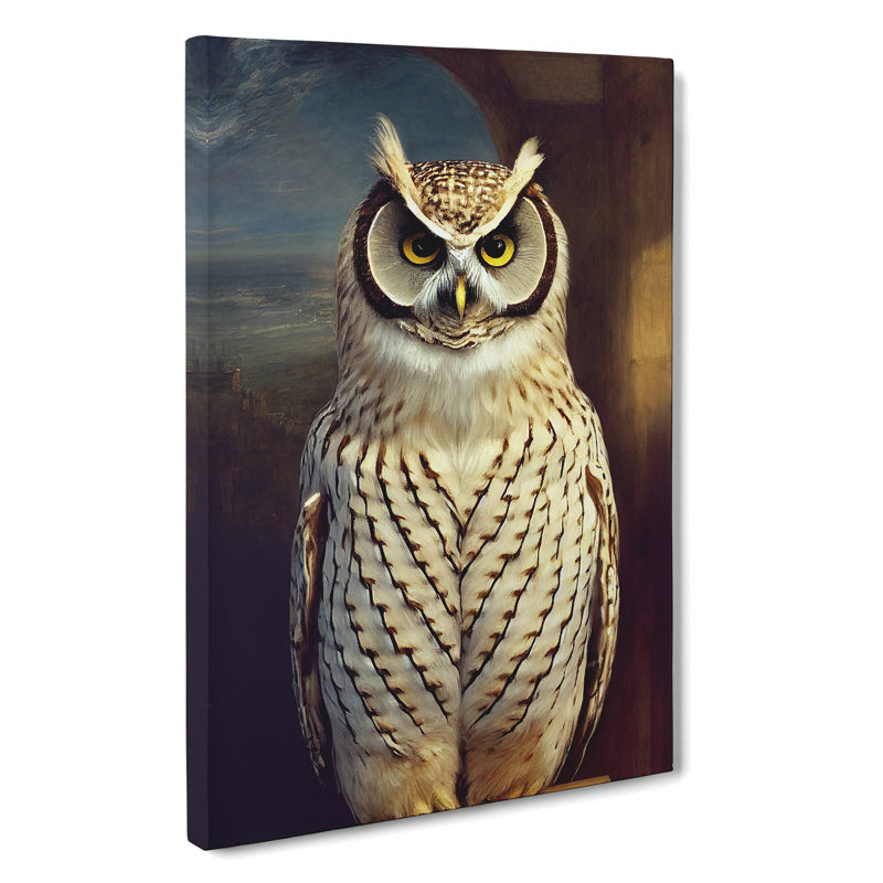 A Breathtaking Owl - Wrapped Canvas, 50cm H x 35cm W