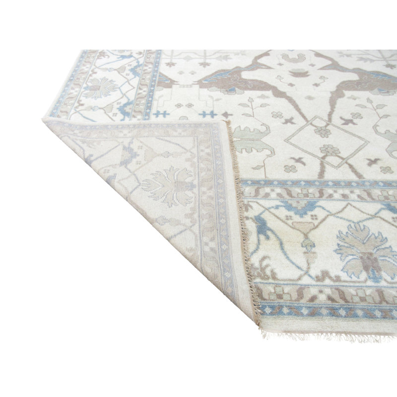 Tapis ivoire 12 x 19 Oushak