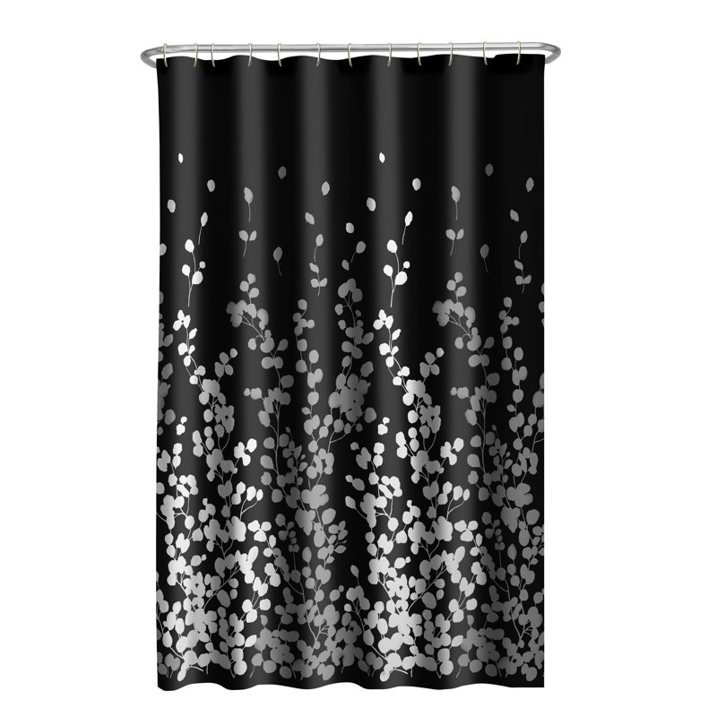 Rideau de douche Thad, Noir / blanc