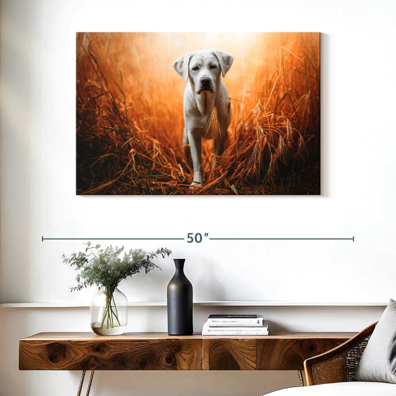 Brampt Lost Labrador Retriever, 26" H x 39" W