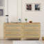 Armoire de rangement en rotin 3 tiroirs