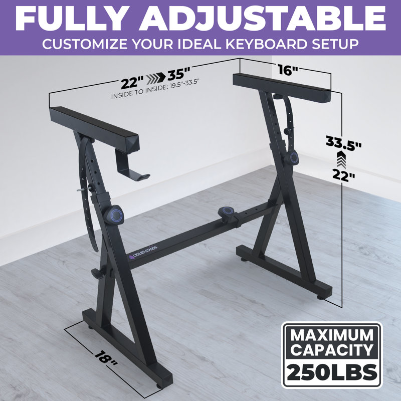 Heavy Duty Adjustable Folding Z Style Keyboard Piano Stand