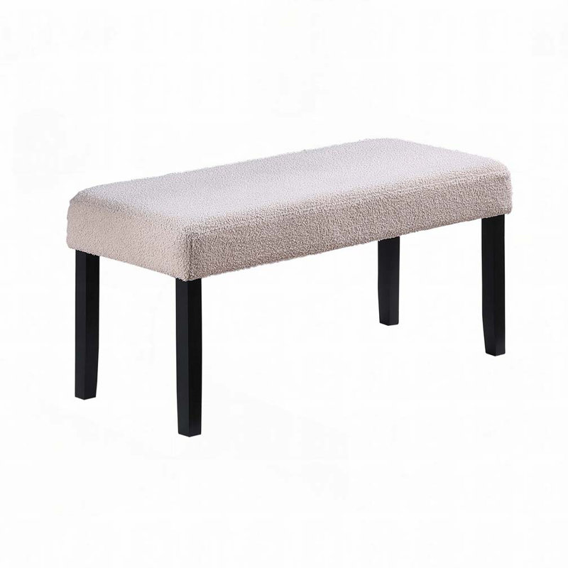 Banc rembourré, Noir