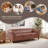 84.65" Rolled Arm Chesterfield 3 Seater Sofa-1618568188