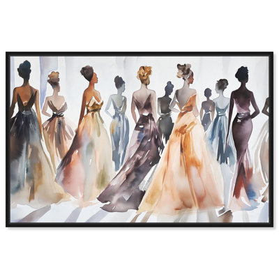 Model Lineup Canvas by Art Remedy