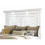 Ensemble de chambre à coucher 5 pièces, lit Mid-Century moderne, une table de chevet, une commode, un miroir de commode et une commode-129913969-129913970