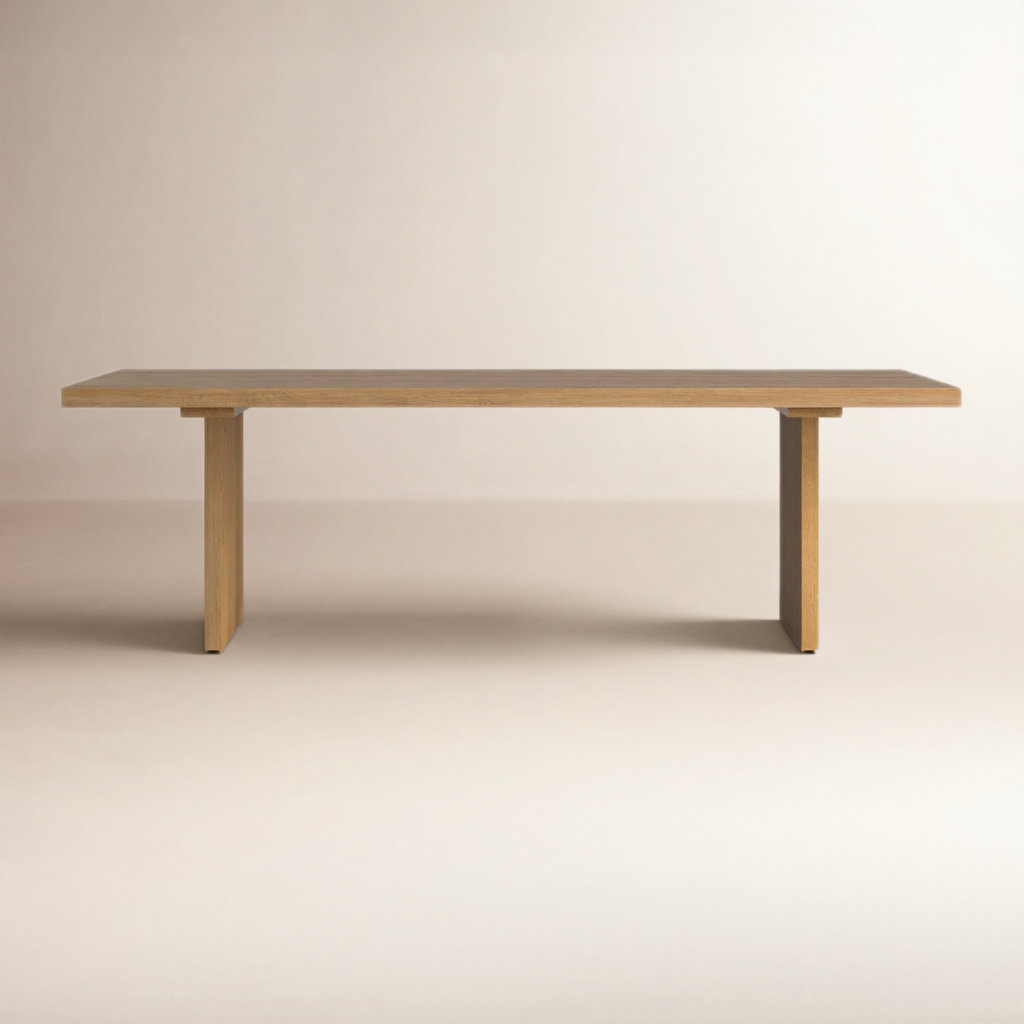 Cognac 96" Oak Dining Table