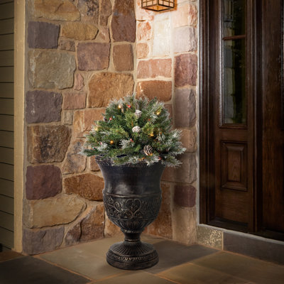24"X26" Lit Frosted Stake Tree